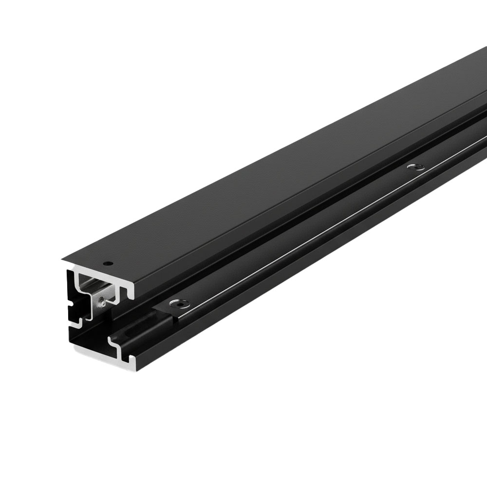 1M Black Recessed Magnetic Track